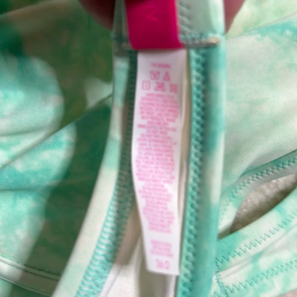 VICTORIA’S SECRET TIE DIE SWIM BIKINI TOP SZ 36 D - Picture 8 of 9